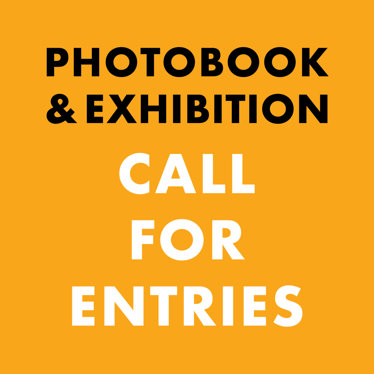 Photobook & Exhibition Call For Entries - Submission Fee